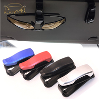 Reamocea 1x Portable Auto Car Sun Visor Glasses Fastener Clip Holder For Sunglasses Eyeglasses Ticket Card Pen Receipt Holder