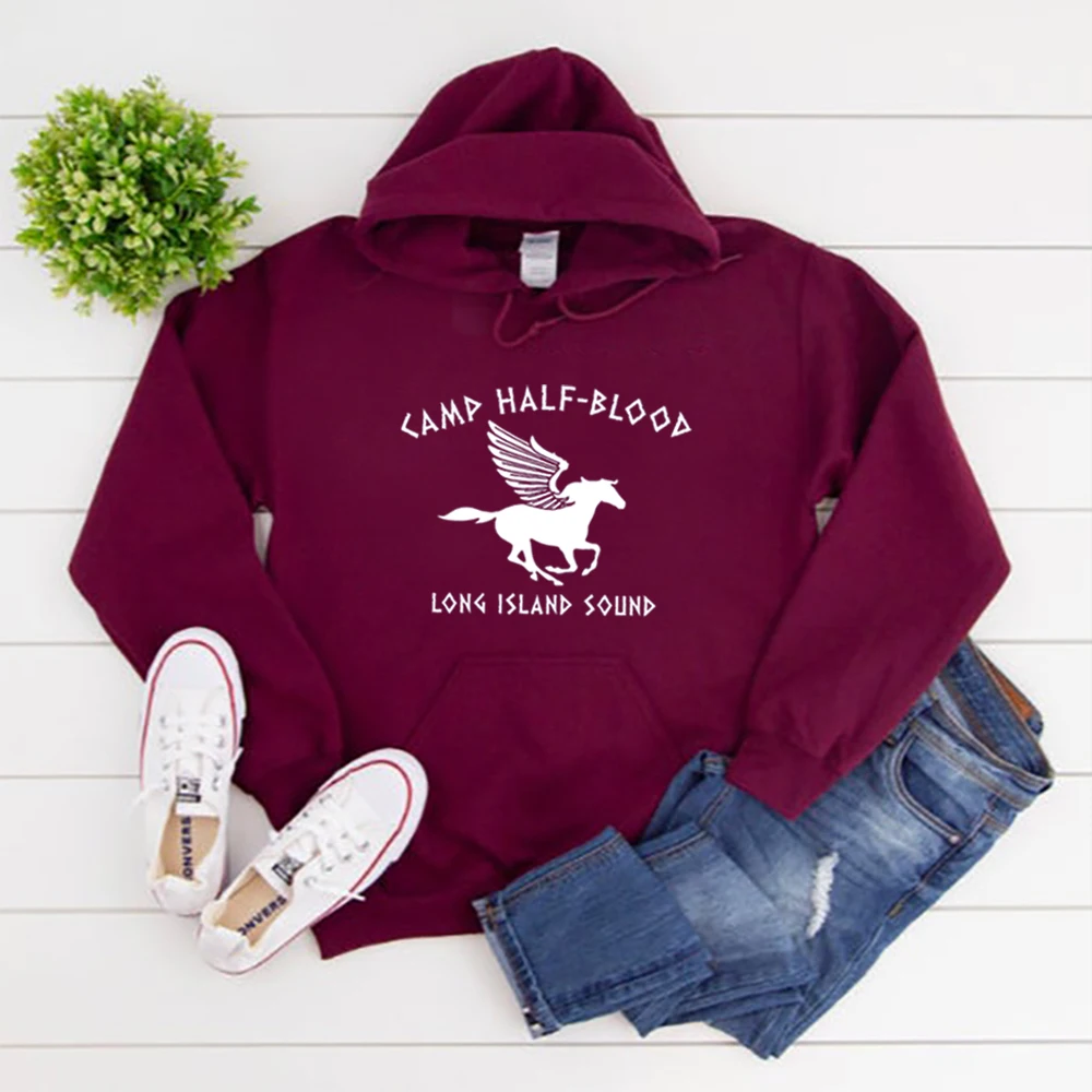 Camp Half Blood Hoodies Percy Jackson Hoodies Camp Graphic Shirt Camp Lover Shirt Men Women Unisex Autumn Winter Casual Hoodies