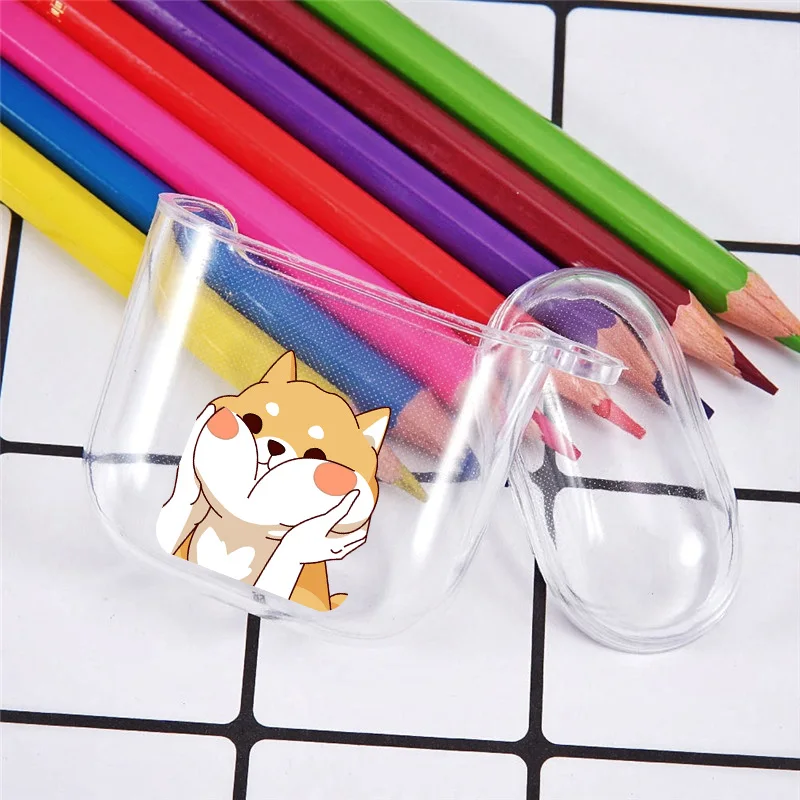 Cute Dog Corgi Earphone Case For Apple Airpods 1 2 Pattern Shockproof Soft Silicone Wireless Headphone Cover For Air pods Coque