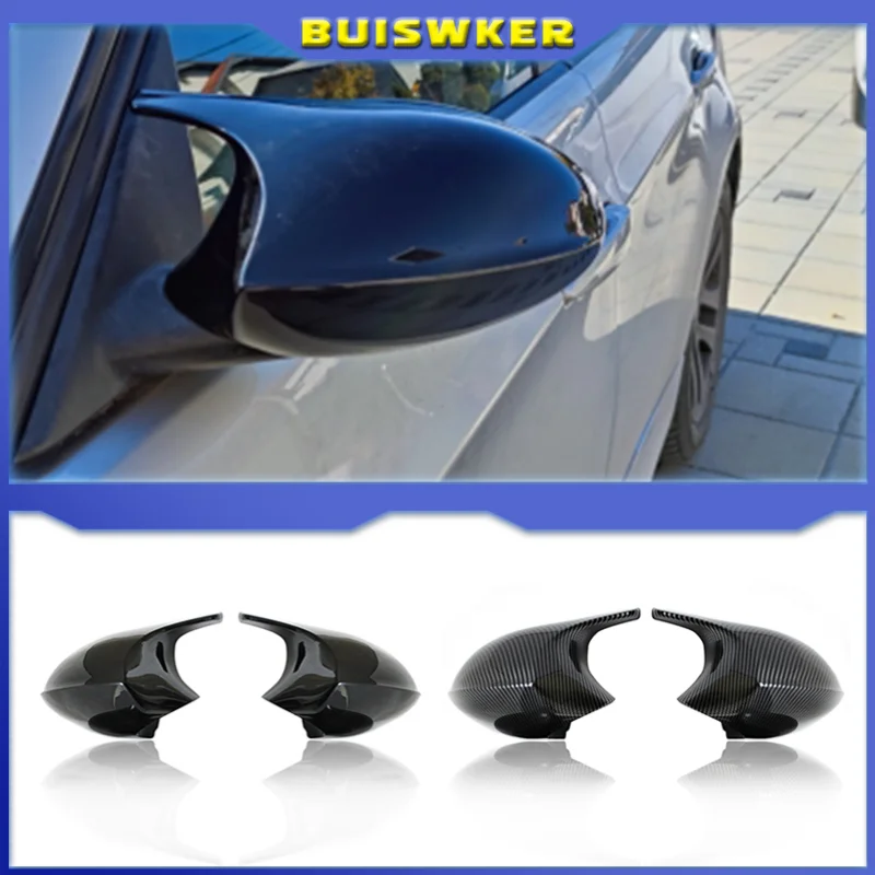 Replacement Rearview Side Mirror Covers Cap For BMW E90 E91 E92 E93 E81 E87 E82 E88 3 1 Series M Accessories Carbon Fiber Gloss