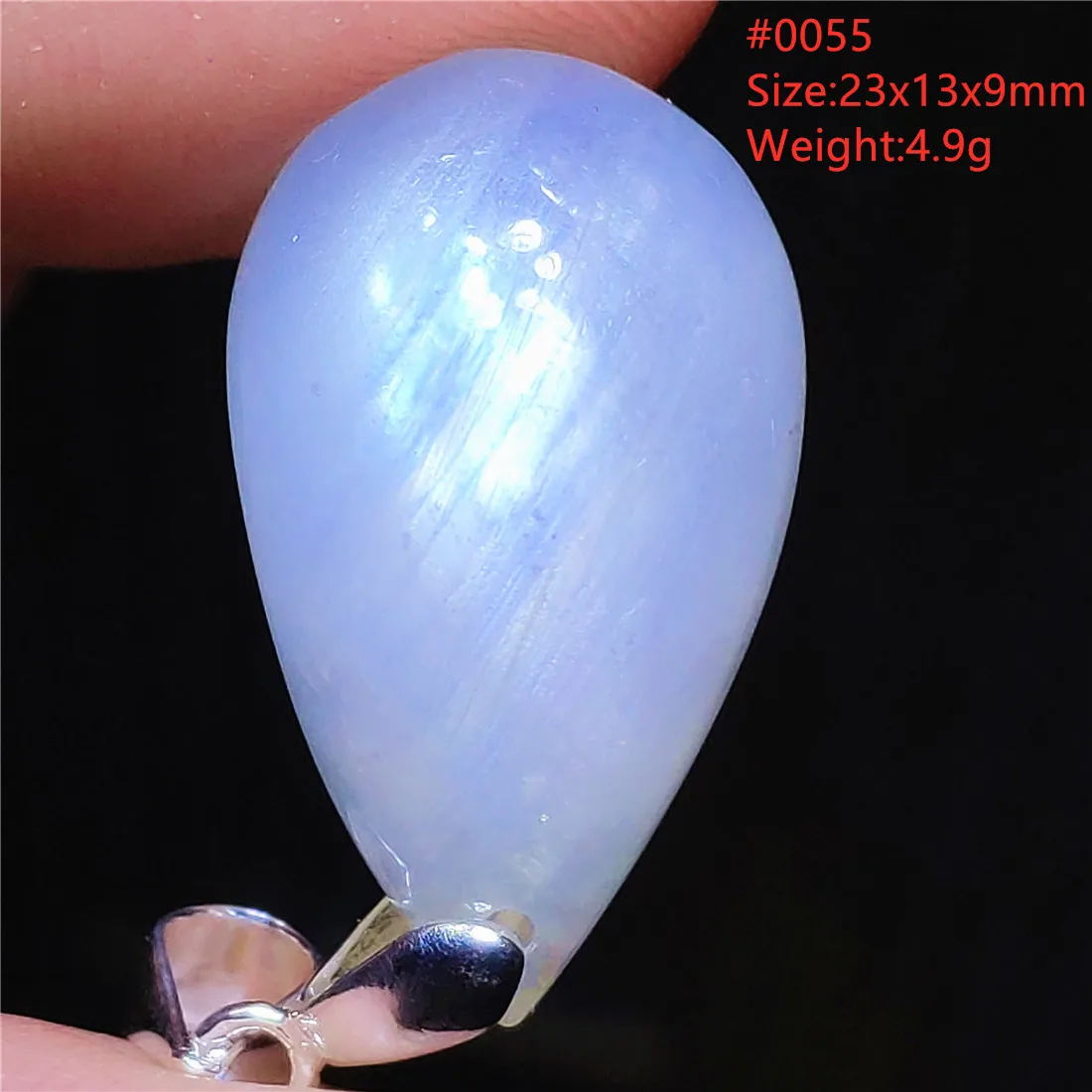 

Natural Moonstone Blue Light Pendant Gemstone Clear Pendant Women Moonstone Oval Necklace Beads Jewelry AAAA