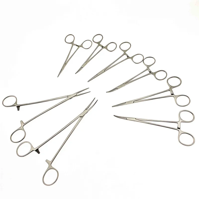 Stainless Steel Hemostatic Clamp Forceps Surgical Forceps Hemostatic Forceps Pliers dental Needle Holder