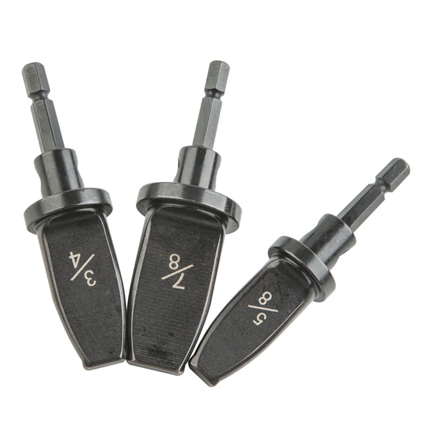 Expansor de tubería de 5 piezas, expansor de tubería métrico y pulgadas, mango Hexagonal, aire acondicionado, escariador de tubería de cobre, herramientas de reparación de electricista