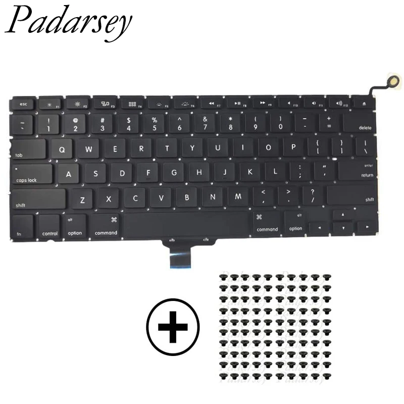 Pardarsey – nouveau clavier rétroéclairé pour MacBook Pro 13.3 "A1278, avec vis, US, UK, espagne, français, Ru, 2008 – 2015