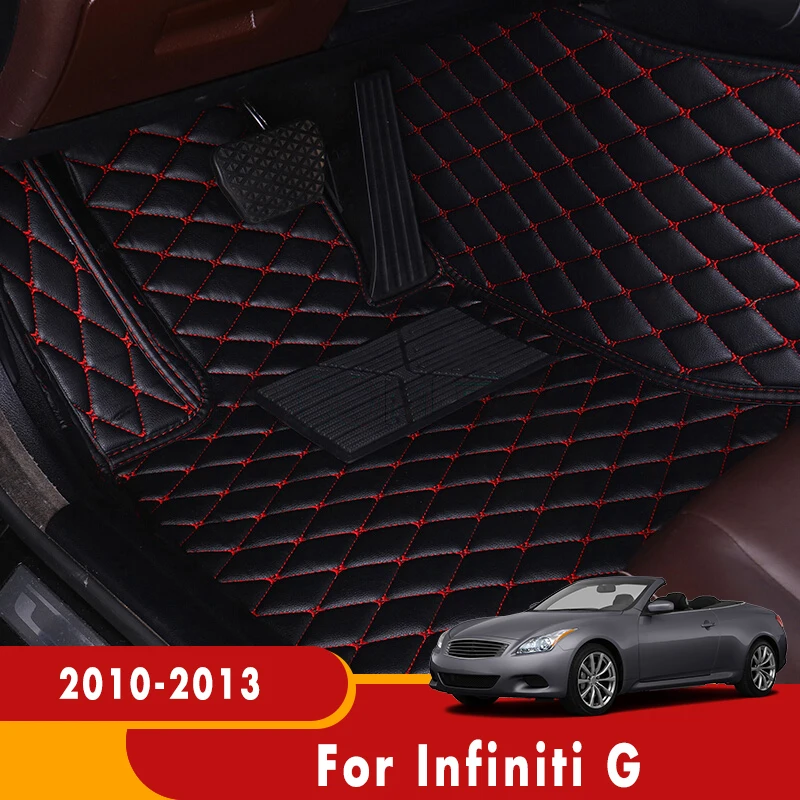 

Для Infiniti G 2013 2012 2011 2010, автомобильные коврики, ковры, защитные коврики из искусственной кожи, водонепроницаемые подушечки для ног, интерьер