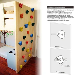 10pcs Climbing Wall Textured Rock Wall Stones Climbing Handles Boulder Rock Cam Nut Bouldering Holds For Kids Child