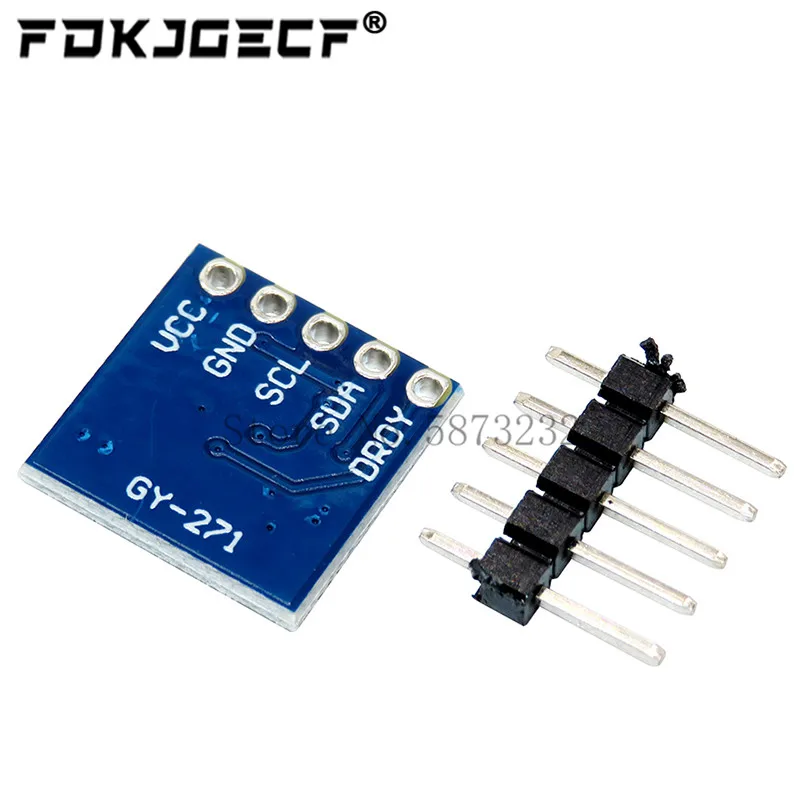 GY-271 QMC5883L 3V-5V Three 3 Triple Axis Magnetic Field Compass Magnetometer Sensor Module For Arduino IIC Board