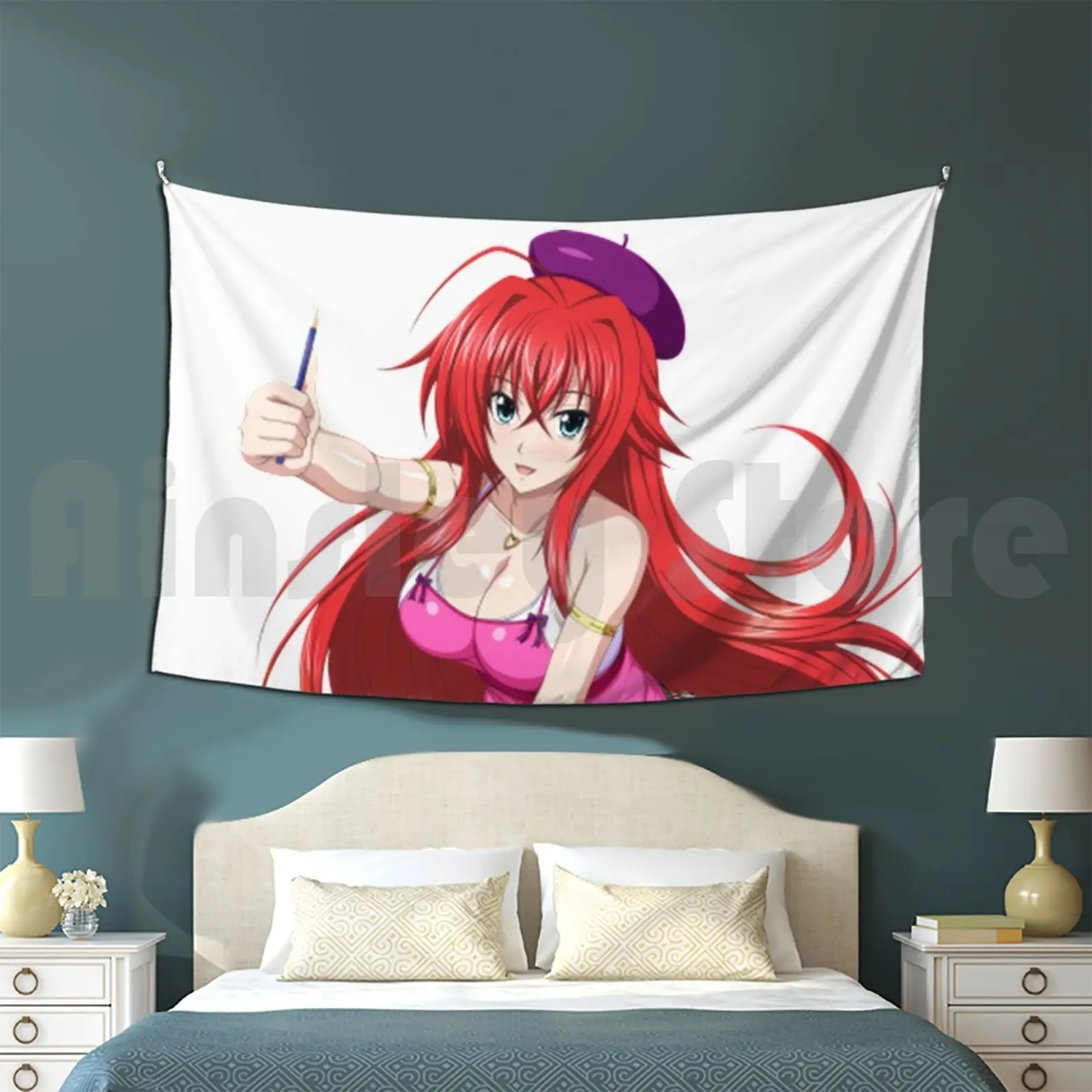 

Rias Gremory быть художником гобелен гостиная спальня Rias Gremory Be A художник аниме Issei Hyoudou Косплей старшая школа Dxd