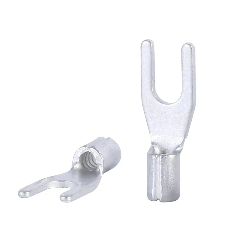 Quality assurance 1000PCS SV series bare terminal lug cable joint cold-pressed terminal fork type Y type U type terminal