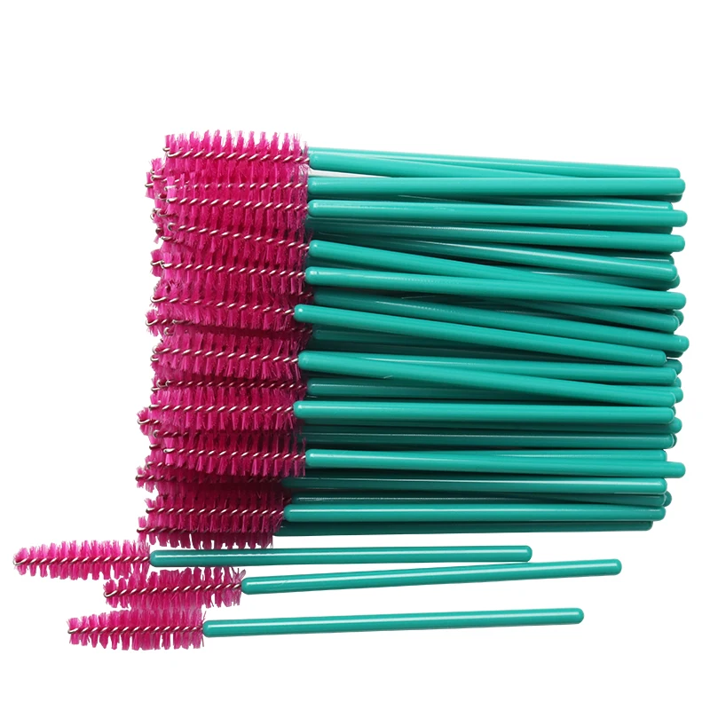 50 Stück Einweg-Nylon-Mascara-Applikatoren Wimpernbürsten für Wimpernverlängerung Damen Make-up Pinsel Werkzeuge – Detail 9