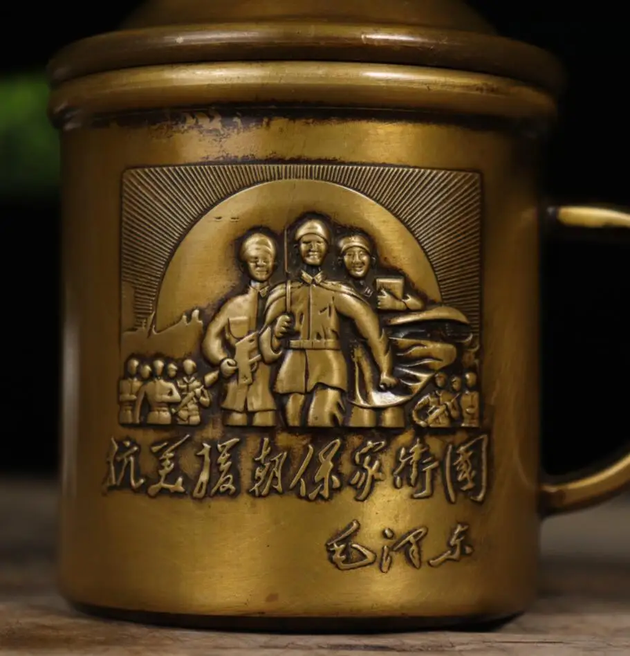 Archaize seiko brass Personages Water cup desktop decoration crafts statue