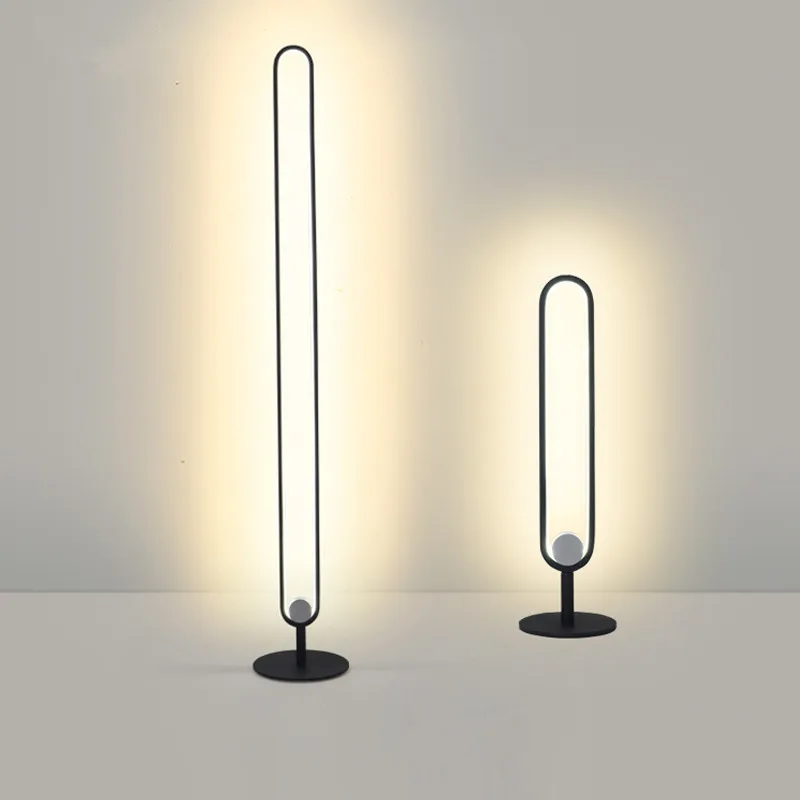 Modern LED Floor Lamps Minimalist RGB Standing Lamps for Livingroom Bedroom Home Decor Remote Control Floor Lights