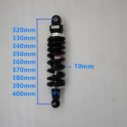 10mm Spring 325mm 340mm 350mm 360mm 370mm 380mm 400mm Motorcycle ATV Shock Absorber for YAMAHA  YFZ450  BANSHEE BMW K75 K100 R80