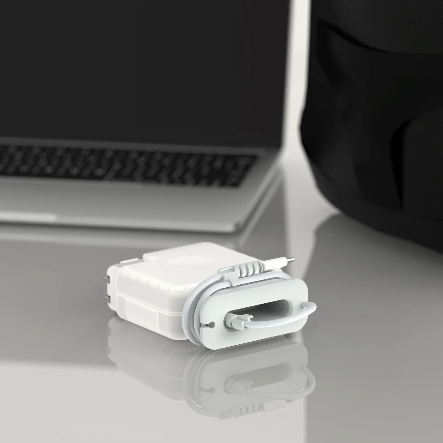حافظة منظم محول ماك بوك لأجهزة ماك بوك اير برو USB 29 واط/30 واط/60 واط/61 واط/85 واط/87 واط/96 واط غطاء منظم كابل الشاحن