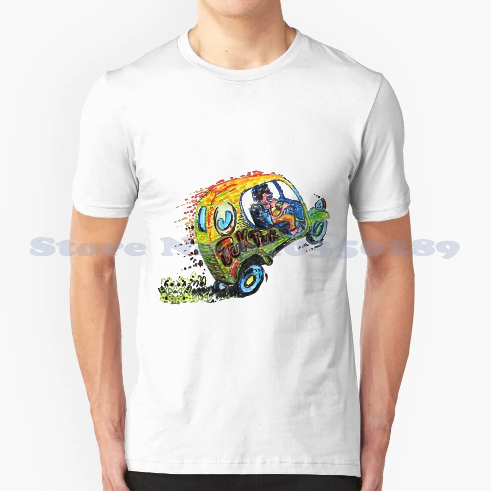 

Auto Rickshaw Hot Rod 100% Cotton T-Shirt Auto Rickshaw Public Transport Naive India Pakistan Bangladesh Bangalore Delhi Mumbai