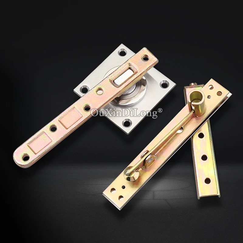 

Wholesale 2Sets Heavy Duty Door Pivot Hinges 360 Degree Rotation Invisible Hidden Furniture Door Hinges Install Up and Down