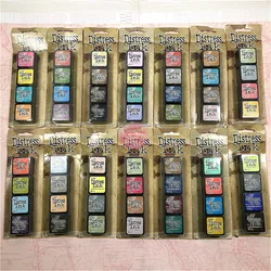 4-piece/set Ink Pad Handmade DIY Process Water-based Ink Pad Rubber Stamp Fabric Scrapbook Ink Pad Finger Painting Wedding