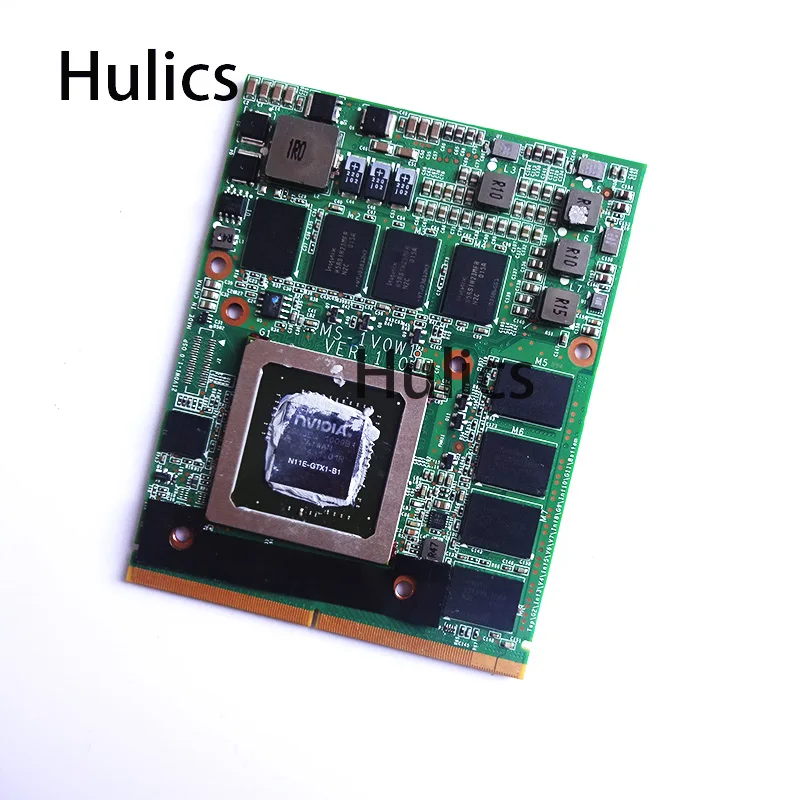 

Hulics Used FOR MSI 16F1 16F2 For DELL M15X M17X Clevo M57NL GTX285M GTX 285M N11E-GTX1-B1 Video VGA CAR MS-1V0W1 VER 1.0