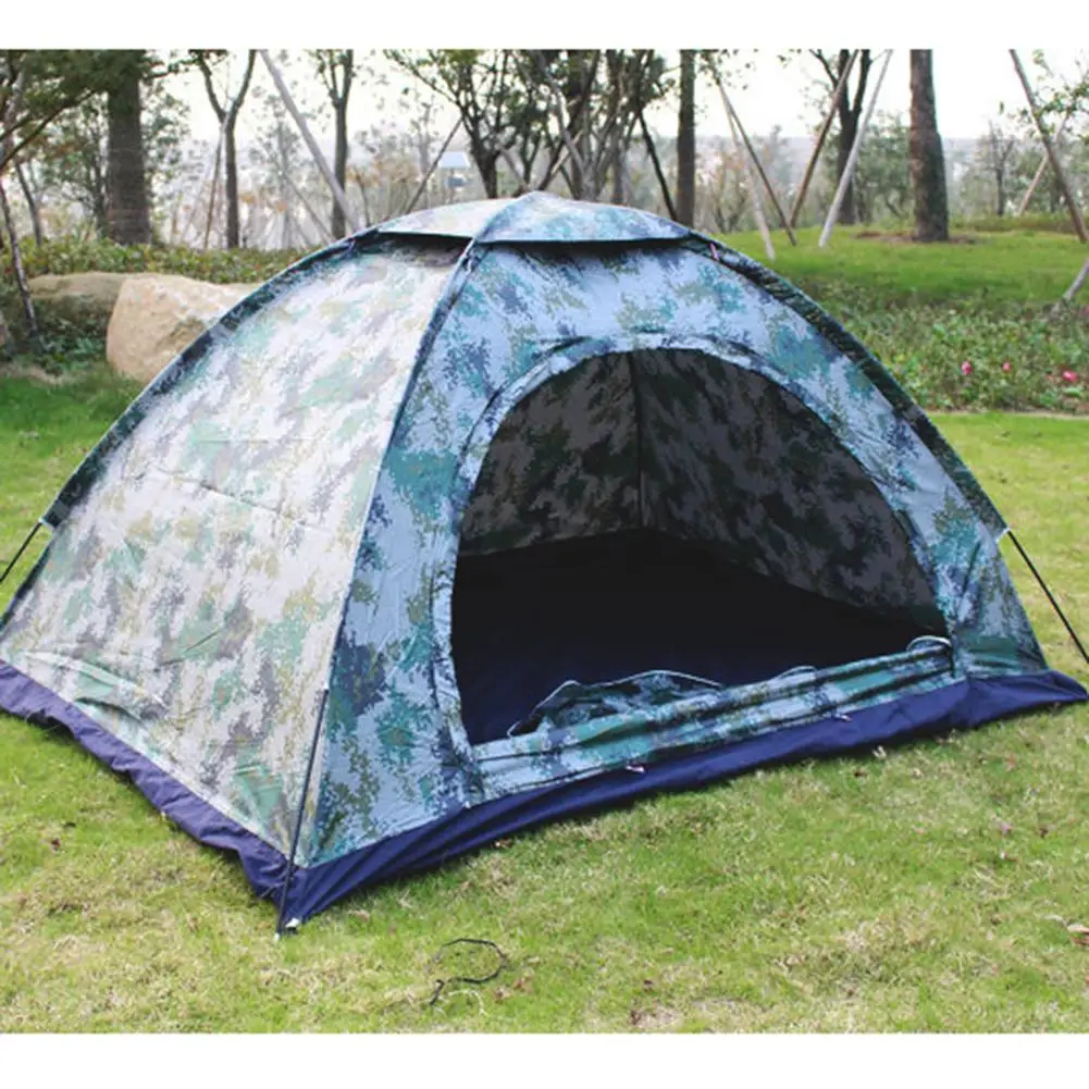 2 Persons Outdoor Camping Tent Travel Waterproof Camping Tent For Fishing Hiking Mountaineering Portable Shelter Tent 200*110cm4