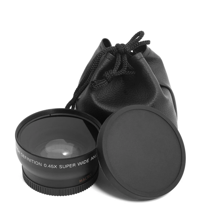 RYH 37mm 43mm 46mm 49mm 52mm 55mm 58mm 62mm 67mm 72mm Lens Wide Angle  Conversion Wide-Angle Camera Lens With Macro Lens