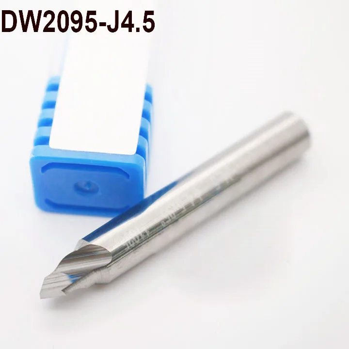 DW2095-J4.5 Carbide End Mill  Double-side Small head Flat drill Tungsten steel Milling Cutter φ4.5x D6x95°x40x2T