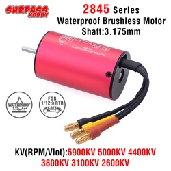 SURPASSHOBBY 2845 3.175mm Waterproof Brushless Motor 5900KV 5000KV 4400KV 3800KV 3100KV 2600KV for Traxxas Trx4 HSP 1/12 RC Car