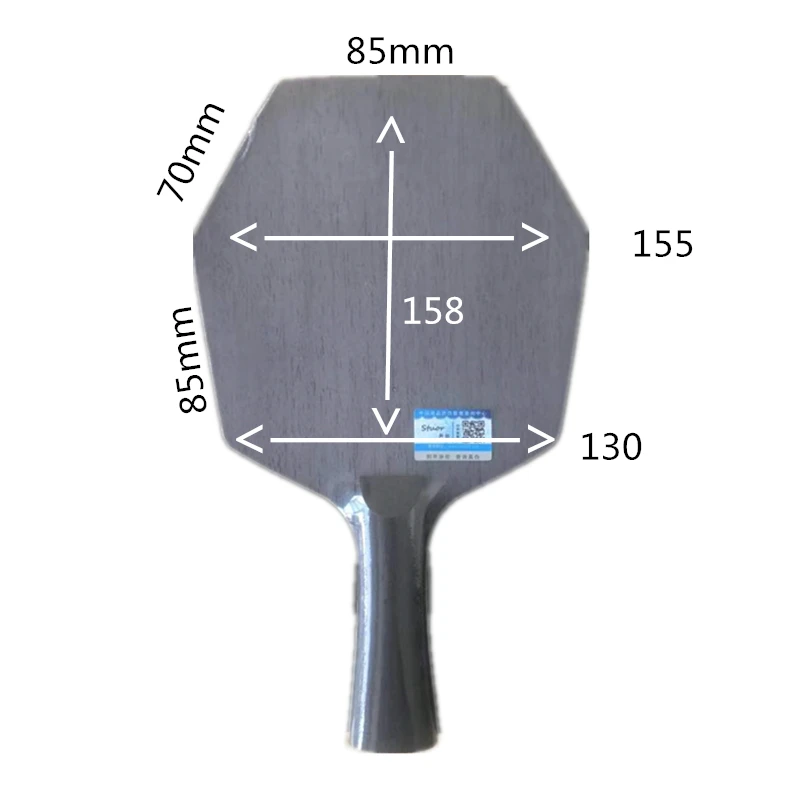 Stuor Sports-Raquette de tennis de table hexagonale, raquette de ping-pong professionnelle intégrée, fibre de carbone noire, nouveauté