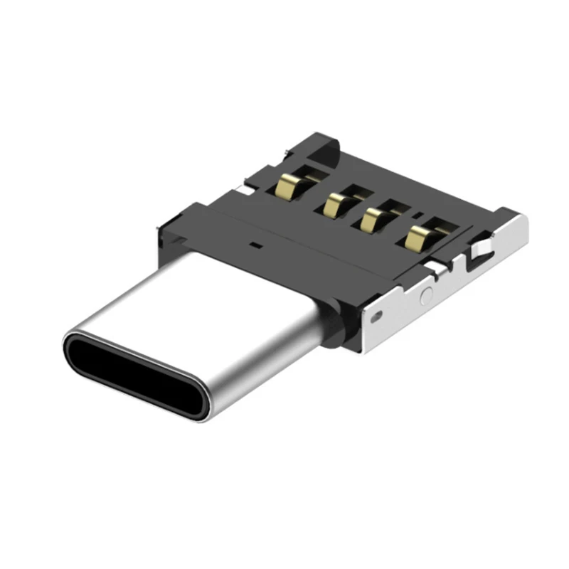 2PCS OTG Micro USB Type C Adapter USB-C Male to USB 2.0 Female Data Transfer Connector for Macbook Samsung Xiaomi Huawei Phone