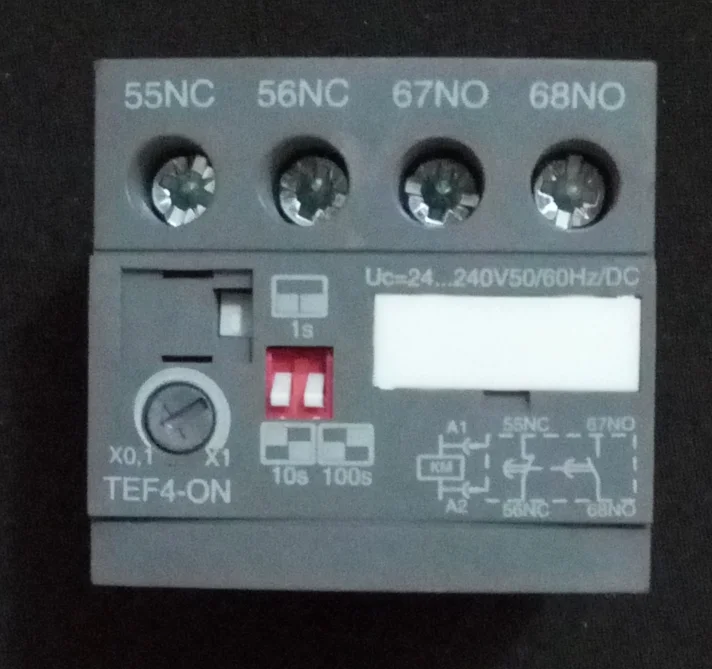 original new ABB time delay relay TEF4-ON / TEF4-OFF (Replace TP40DA / TP40IA)  warmly for 1 year 1pcs