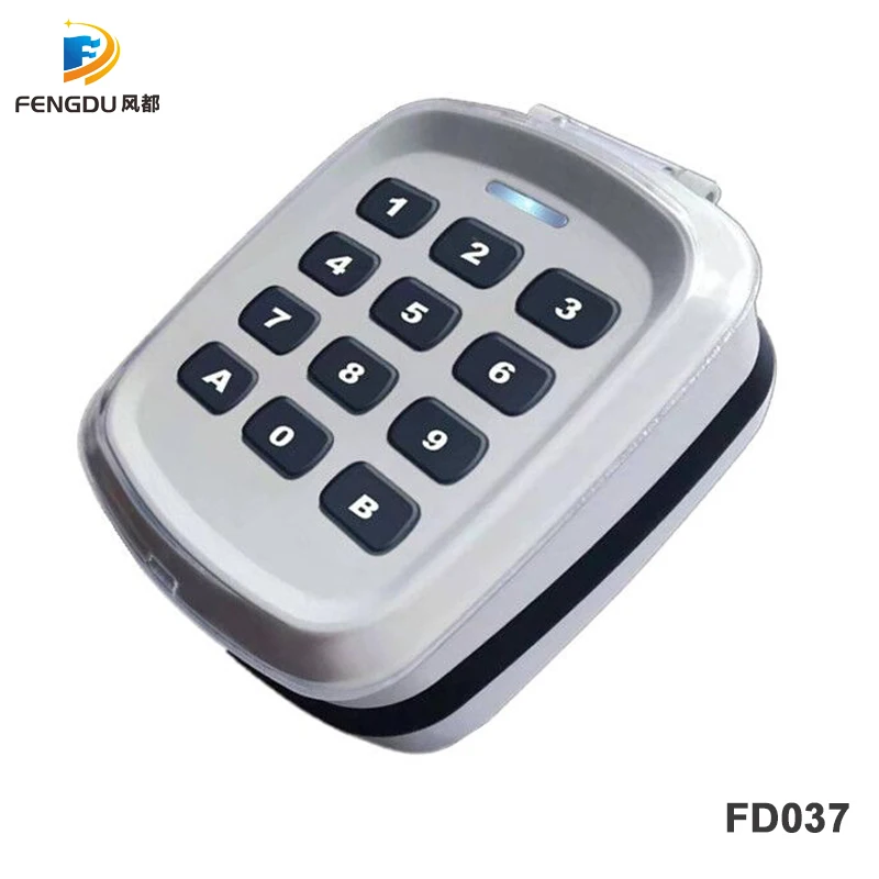 Waterdichte 433Mhz Garagedeur Draadloze Toetsenbord Multi Frequentie Voor Rolling Code Afstandsbediening Duplicator