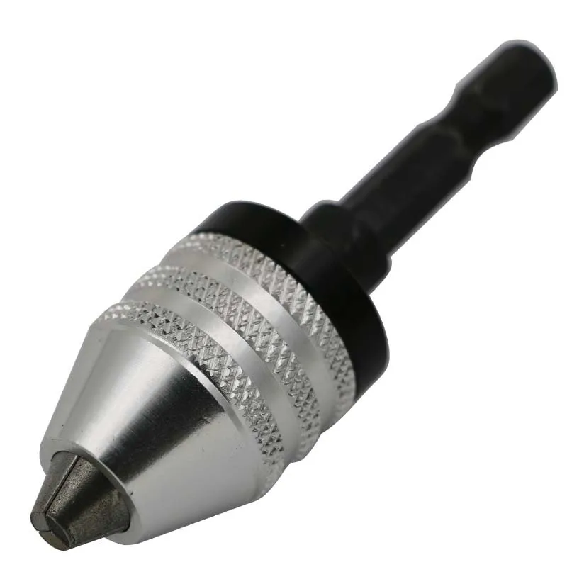 3 kiefer Umwandlung Bohrfutter 0,3-6,5mm Sechseckigen Schaft Zurück Push Grinder Bohrer Fräsen Collet Chuck Für elektrische Schleifen