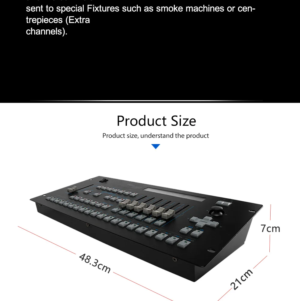 SHEHDS 1024 Controller/192 Konsole für Par Lighting Moving Head Licht International Standard DJ Disco Hochzeiten Konzerte – Detail 5