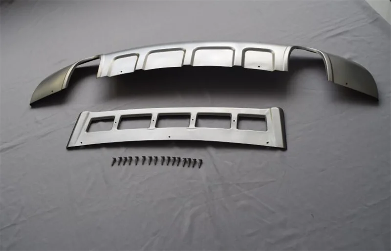 For Audi Q5 2009 2010 2011 2012 2013 2014 2015 2016 Stainless steel Car Front and Rear Bumper Protector Guard Plate