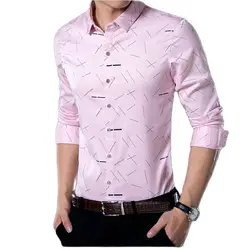 Camisa masculina de manga longa vintage, camisa slim fit, roupa casual, camisas social designer, vestido de moda, 2022, 36814