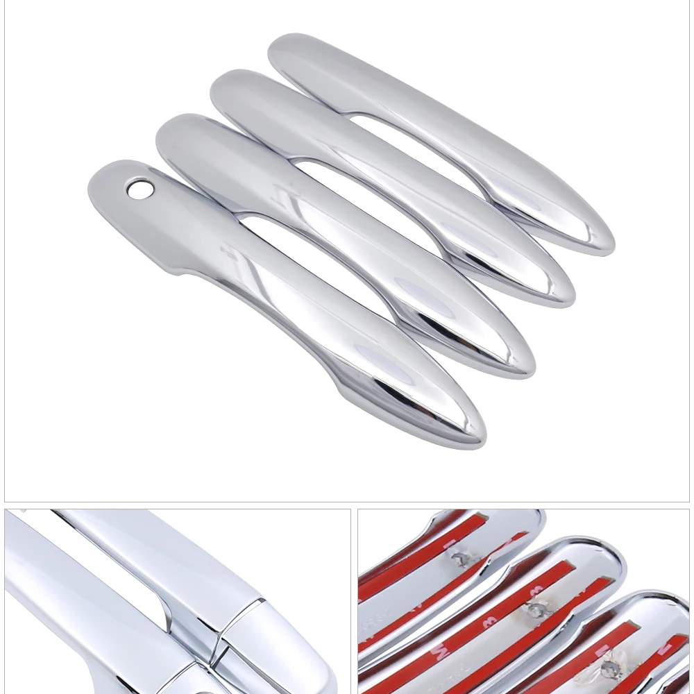 4x Chrome Handles Cover Trim for Toyota Corolla Auris E210 2019 2020 2021 2022 2023 Car Accessories Stickers Auto Styling Handle