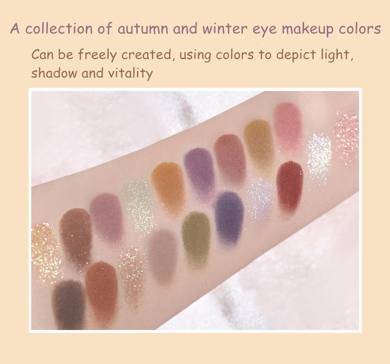 Judydoll 20สี Vincent's wheat FIELDS อายแชโดว์ Palette สีม่วงหูภาพวาดสีน้ำมัน Matte shimmer Glitter Eye แต่งหน้าเครื่องสำอาง