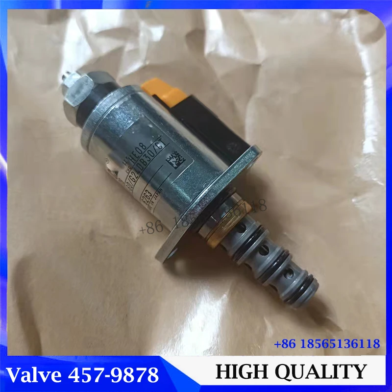 Válvula Solenoide de alta calidad, 457-9878, KWE5K-60/G24DB30/CT para Caterpillar E320B E320C E320D, solenoide de bomba 4579878