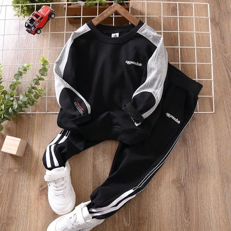 Kid Tracksuit Boys Sets 4-14y Spring Autumn 2021 New Fashion Trend Sport Casual Teenager Suit Costume for Children Clothing