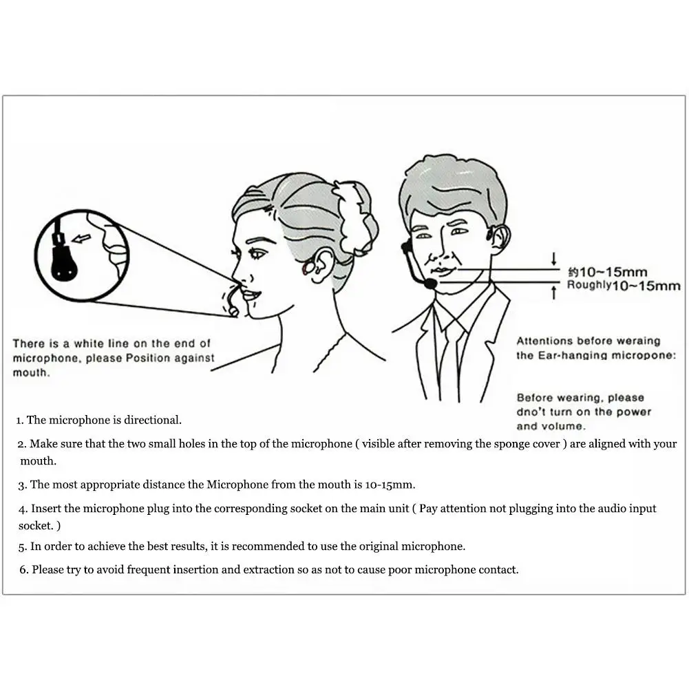 Upgrade-Version Elektret-kondensator-mikrofon Headworn Headset Mikrofon 3,5mm Jack TRS Locking Mic Für SennheiserBody Pack Starke Kabel