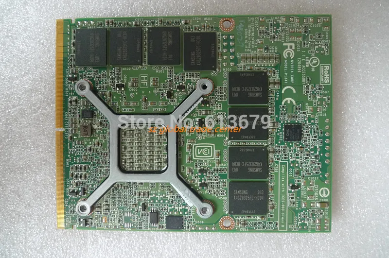 Imagem -03 - Placa de Vídeo Portátil Original Precisão Dell M6600 Nvidia Quadro 5010m 4gb K9mww N12e-q5-a1
