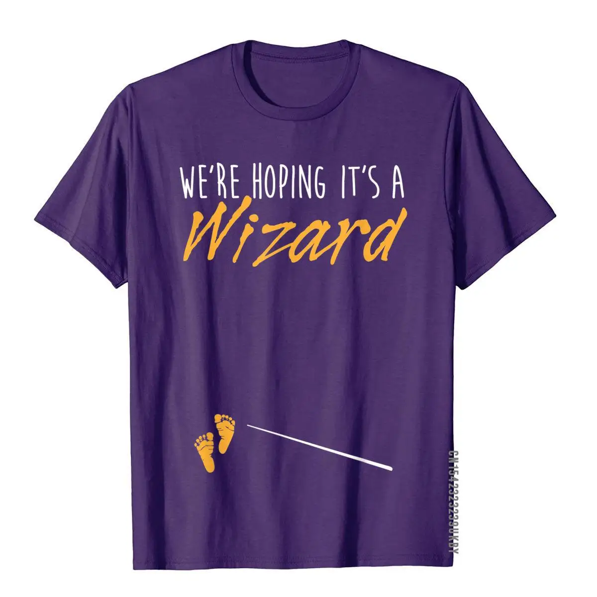 We're Hoping It's A Wizard Shirt Pregnancy Announcement T Shirts Unique Company Men's Tops Shirts Crazy Cotton