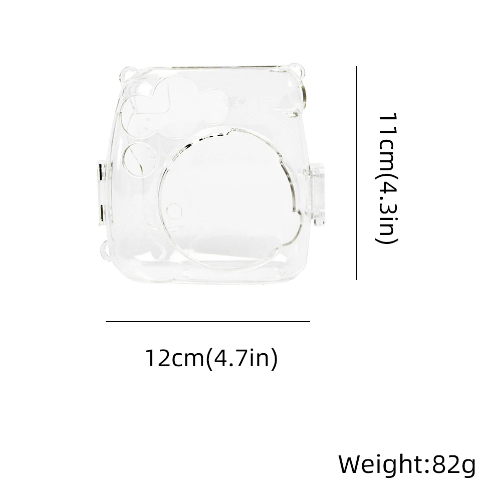 جراب واقٍ شفاف لكاميرا Fuji Fujifilm Instax ، حقيبة كتف ، ملحقات الكاميرا الفورية Mini 9 8