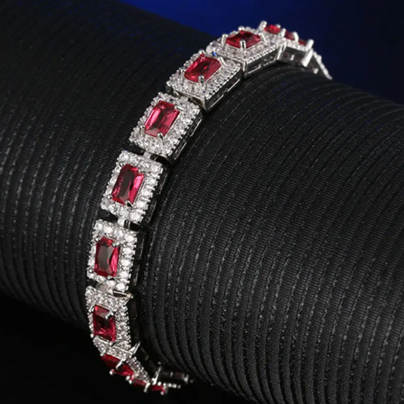 HUAMI New Design Bracelets & Bangles AAA Cubic Zircon Five Color Elegance Jewelry Bracelets For Woman Wedding Party Gift