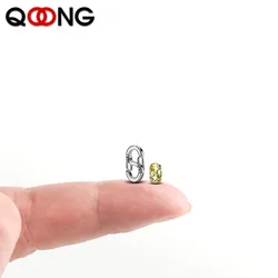 Super Mini 304 Stainless Steel Key Chain Multipurpose Jewelry Bucke Key Ring Double Head Quick Hanging  8-Shaped Keychains Q44
