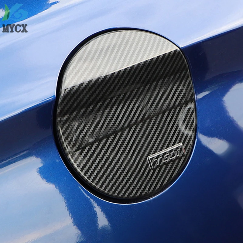 

Fuel Cap Carbon Fiber Style Fuel Tank Cap Gas Oil Box Trim Cover Sticker For Hyundai Lafesta 2018 2019 car accessories