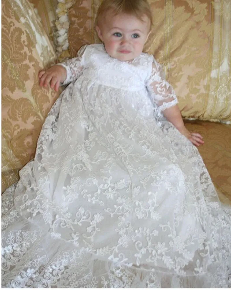 

NewBorn baby girls clothes dresses cotton princess baby baptism dress infant wedding christening dress vestidos 0 3 6 months