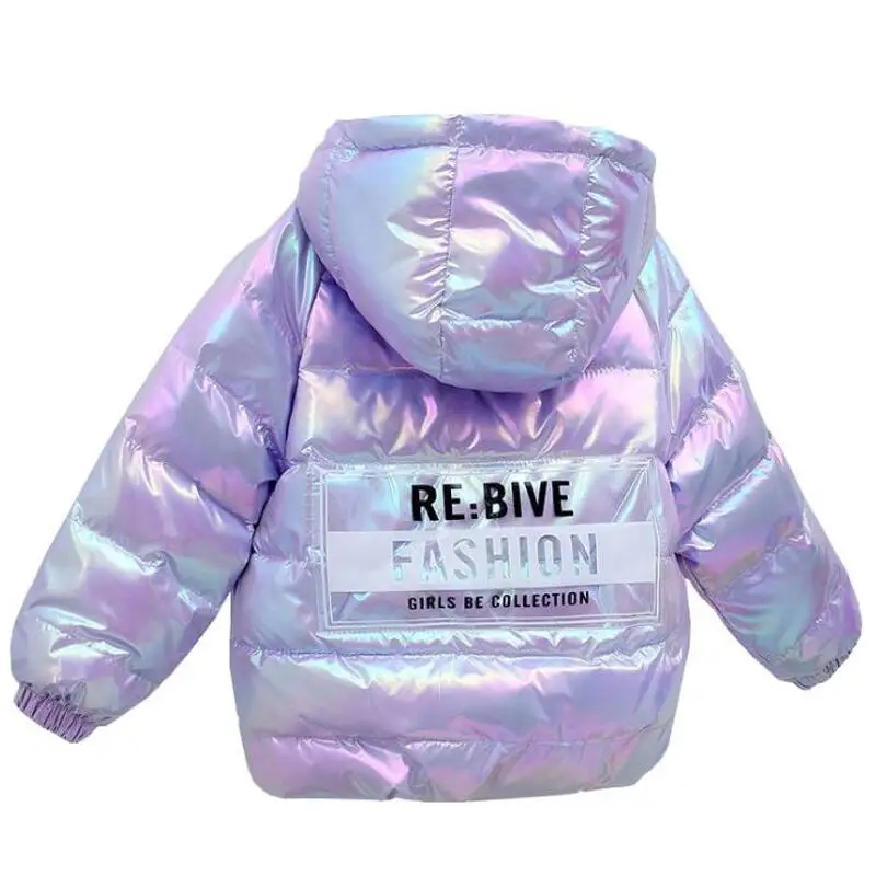 Girls Down Jacket Baby Girls Boys Snowsuit Jackets Winter Children Clothing 2-7 Years Fashion Kids Hooded Zipper Outerwear Coats