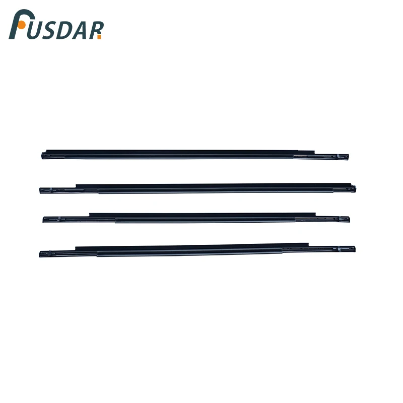 4PCS L&R Front&Rear Door Window Belt Molding Weatherstrip Fit For Mitsubishi ASX 2009-2018