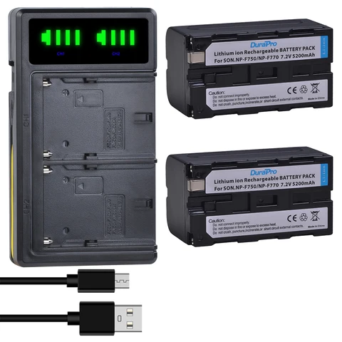 DuraPro NP-F750/NP-F770 Батарея для камеры 5200 мАч