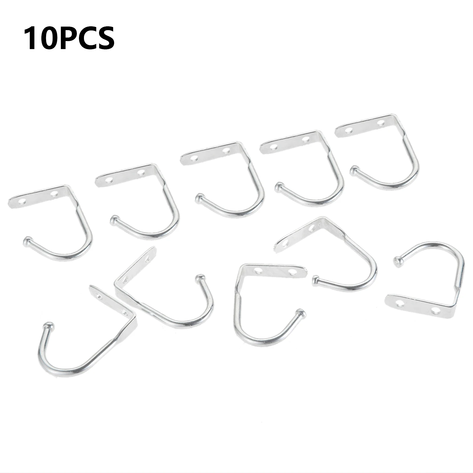 20/10/2 PCS Metal Ceiling Hooks Zinc Alloy Single Prong Bedrooms Bathrooms Kitchen Wall Hanger Hooks Coat Hat Towel Hook Silver